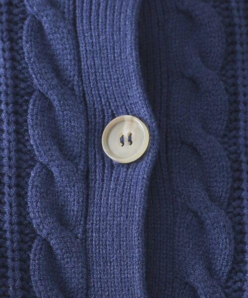 OPAQUE.CLIP / オペーク ドット クリップ カーディガン・ボレロ | ケーブルミドルゲージニットカーディガン【洗濯機OK】 | 詳細12