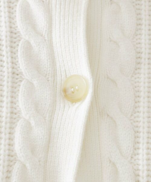 OPAQUE.CLIP / オペーク ドット クリップ カーディガン・ボレロ | ケーブルミドルゲージニットカーディガン【洗濯機OK】 | 詳細4