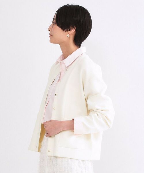 OPAQUE.CLIP / オペーク ドット クリップ カーディガン・ボレロ | スナップボタンニットカーディガン【洗濯機OK】 | 詳細1