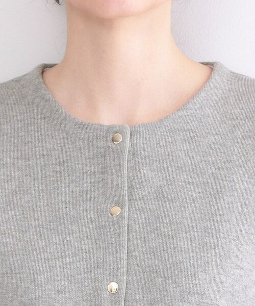 OPAQUE.CLIP / オペーク ドット クリップ カーディガン・ボレロ | スナップボタンニットカーディガン【洗濯機OK】 | 詳細20