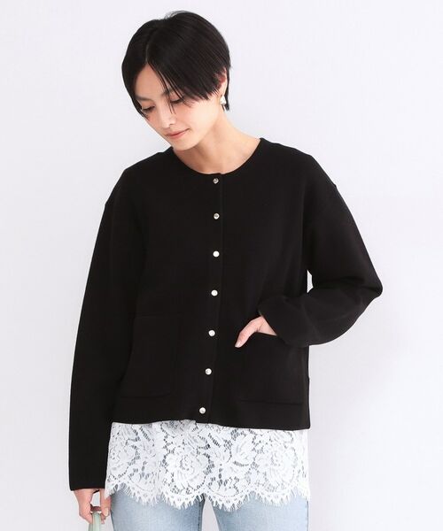 OPAQUE.CLIP / オペーク ドット クリップ カーディガン・ボレロ | スナップボタンニットカーディガン【洗濯機OK】 | 詳細9