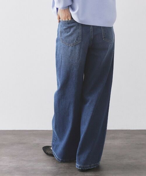 OPAQUE.CLIP / オペーク ドット クリップ デニムパンツ | ストレートデニムパンツ【洗濯機OK】《S～LL》 | 詳細5