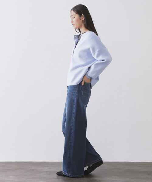 OPAQUE.CLIP / オペーク ドット クリップ デニムパンツ | ストレートデニムパンツ【洗濯機OK】《S～LL》 | 詳細7