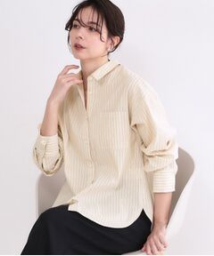 OPAQUE.CLIP / オペーク ドット クリップ シャツ・ブラウス | レギュラーカラーシャツ／ストライプアソート【洗濯機OK】