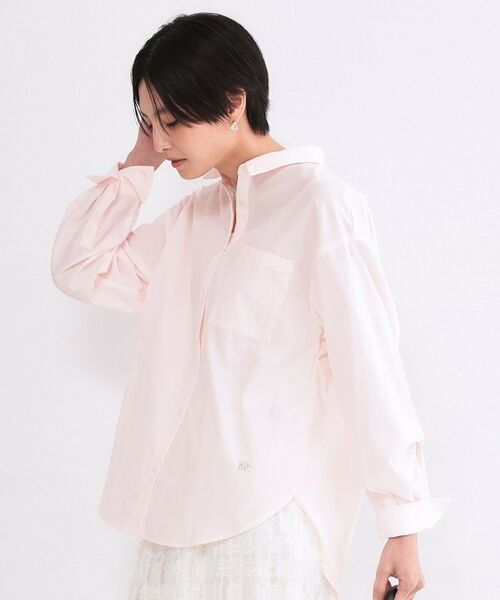 OPAQUE.CLIP / オペーク ドット クリップ シャツ・ブラウス | レギュラーカラーシャツ／ストライプアソート【洗濯機OK】（ライトピンク(070)）