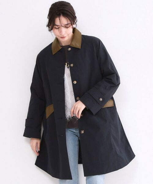 OPAQUE.CLIP / オペーク ドット クリップ ステンカラーコート | 撥水ステンカラーコート【洗える】（ネイビー(094)）