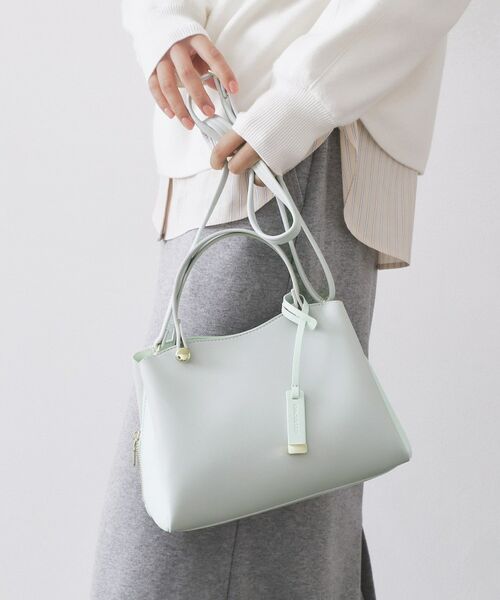 OPAQUE.CLIP / オペーク ドット クリップ ショルダーバッグ | 【2WAY】バイカラーミドルボストンバッグ | 詳細1