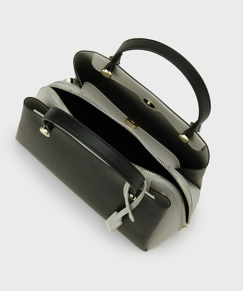 OPAQUE.CLIP / オペーク ドット クリップ ショルダーバッグ | 【2WAY】バイカラーミドルボストンバッグ | 詳細18