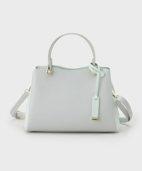 OPAQUE.CLIP / オペーク ドット クリップ ショルダーバッグ | 【2WAY】バイカラーミドルボストンバッグ | 詳細9