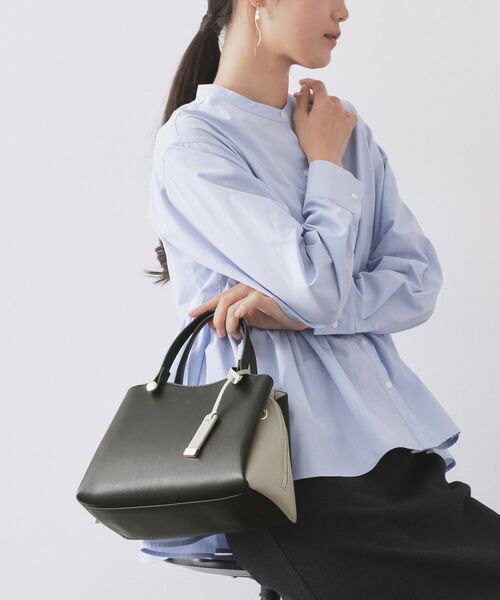 OPAQUE.CLIP / オペーク ドット クリップ ショルダーバッグ | 【2WAY】バイカラーミドルボストンバッグ（ブラック(519)）