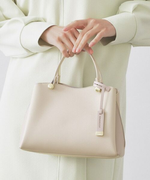 OPAQUE.CLIP / オペーク ドット クリップ ショルダーバッグ | 【2WAY】バイカラーミドルボストンバッグ（グレージュ(850)）