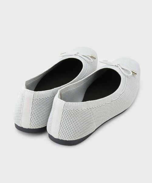 OPAQUE.CLIP / オペーク ドット クリップ フラットシューズ | 【抗菌防臭／軽量／マシンウォッシャブル】スクエアトゥメッシュニットバレエシューズ | 詳細3