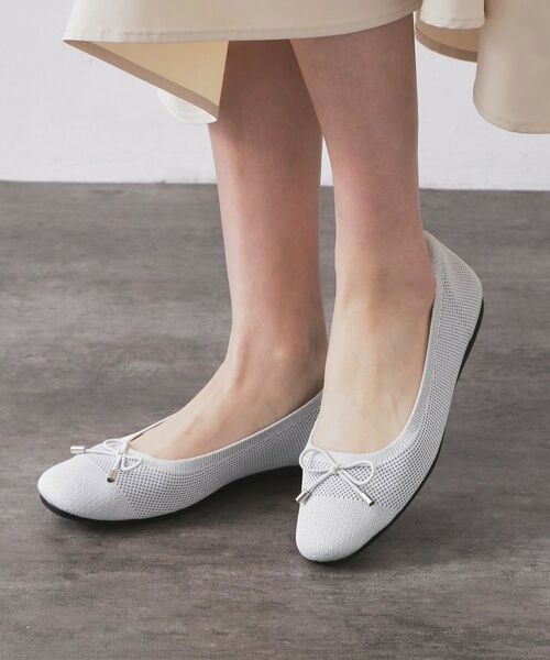 OPAQUE.CLIP / オペーク ドット クリップ フラットシューズ | 【抗菌防臭／軽量／マシンウォッシャブル】スクエアトゥメッシュニットバレエシューズ | 詳細6