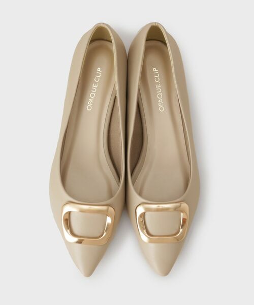 OPAQUE.CLIP / オペーク ドット クリップ パンプス | デザインバックル付ポインテッドフラットパンプス | 詳細4