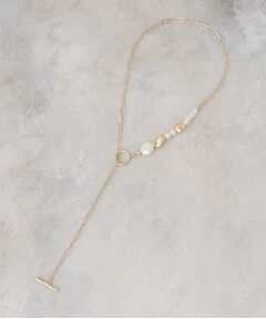 OPAQUE.CLIP / オペーク ドット クリップ ネックレス・ペンダント・チョーカー | パール調ビーズ×メタル チェーンネックレス