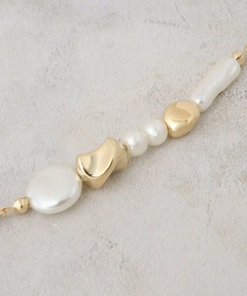 OPAQUE.CLIP / オペーク ドット クリップ ネックレス・ペンダント・チョーカー | パール調ビーズ×メタル チェーンネックレス | 詳細3