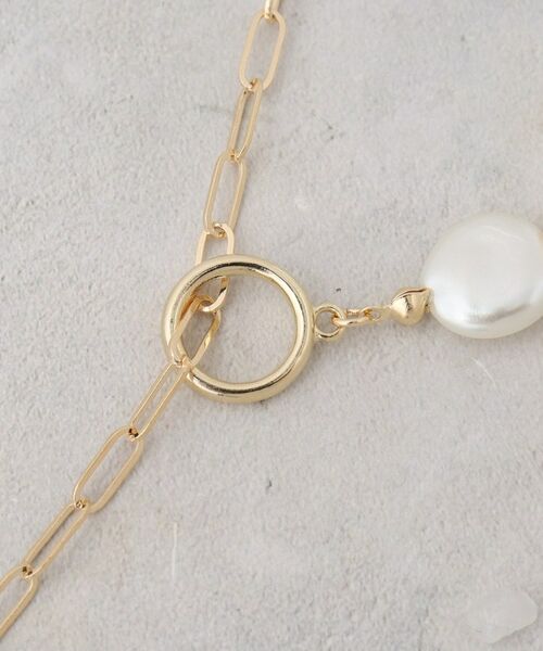 OPAQUE.CLIP / オペーク ドット クリップ ネックレス・ペンダント・チョーカー | パール調ビーズ×メタル チェーンネックレス | 詳細4