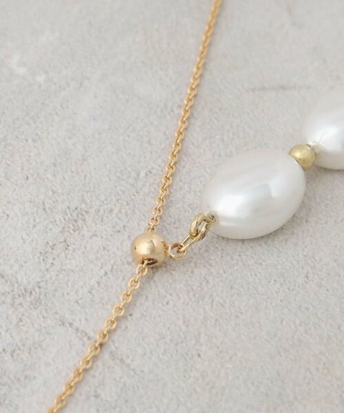 OPAQUE.CLIP / オペーク ドット クリップ ネックレス・ペンダント・チョーカー | 3連パール調ビーズデザインネックレス | 詳細3