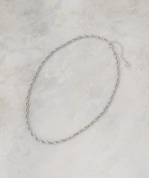 OPAQUE.CLIP / オペーク ドット クリップ ネックレス・ペンダント・チョーカー | ねじれチェーンネックレス（シルバー(006)）