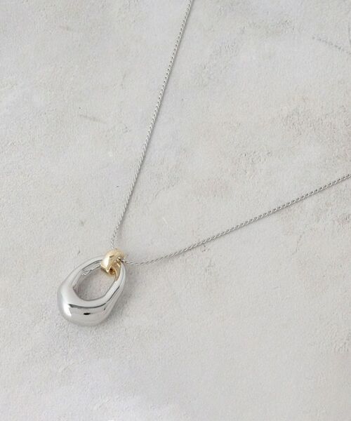OPAQUE.CLIP / オペーク ドット クリップ ネックレス・ペンダント・チョーカー | メタルカラー スライドネックレス（シルバー(006)）