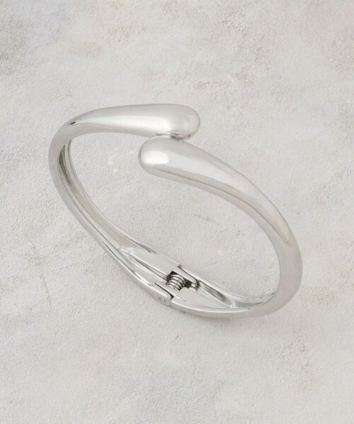 OPAQUE.CLIP / オペーク ドット クリップ ブレスレット・バングル | ニュアンスカーブメタルバングル（シルバー(006)）