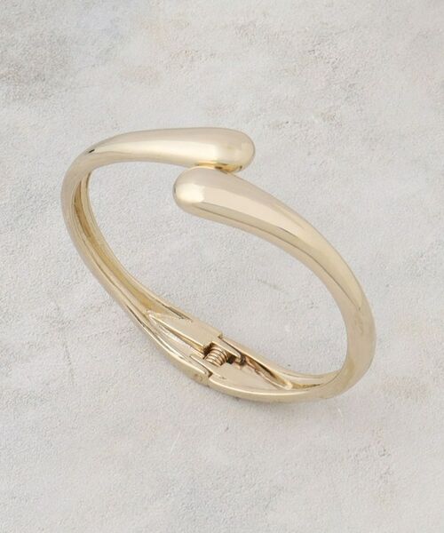 OPAQUE.CLIP / オペーク ドット クリップ ブレスレット・バングル | ニュアンスカーブメタルバングル（ゴールド(007)）