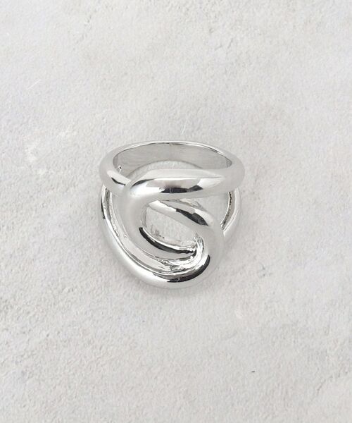 OPAQUE.CLIP / オペーク ドット クリップ リング | クロスオーバルメタルリング（シルバー(006)）