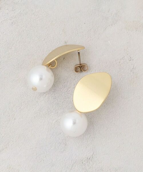 OPAQUE.CLIP / オペーク ドット クリップ ピアス・イヤリング | メタル×フェイクパール ボリュームピアス（ゴールド(007)）