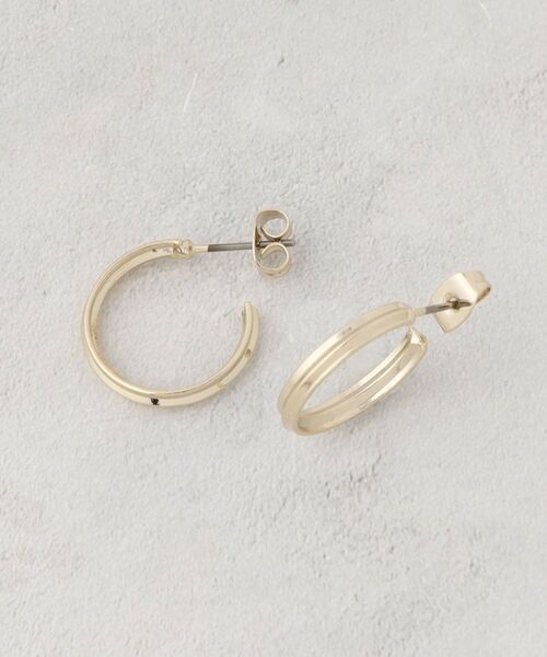 OPAQUE.CLIP / オペーク ドット クリップ ピアス・イヤリング | シンプルデザイン フープピアス（ゴールド(007)）