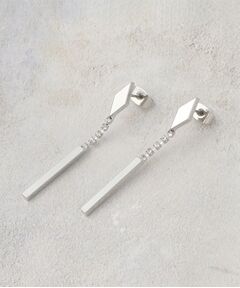 OPAQUE.CLIP / オペーク ドット クリップ ピアス・イヤリング | ダイヤシェイプメタル×ビジュー ピアス