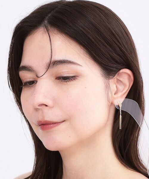 OPAQUE.CLIP / オペーク ドット クリップ ピアス・イヤリング | ダイヤシェイプメタル×ビジュー ピアス | 詳細5