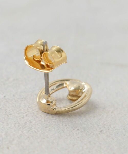 OPAQUE.CLIP / オペーク ドット クリップ ピアス・イヤリング | オーバルメタル×ビジューミニピアス | 詳細3