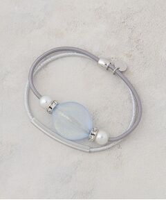 OPAQUE.CLIP / オペーク ドット クリップ ヘアアクセサリー | クリアラメビーズ2連ゴム