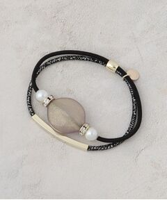 OPAQUE.CLIP / オペーク ドット クリップ ヘアアクセサリー | クリアラメビーズ2連ゴム