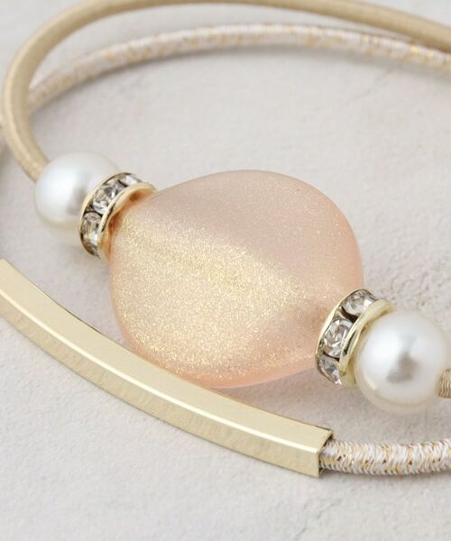 OPAQUE.CLIP / オペーク ドット クリップ ヘアアクセサリー | クリアラメビーズ2連ゴム | 詳細2