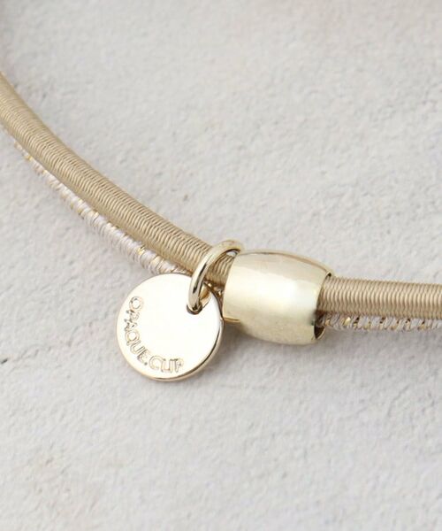 OPAQUE.CLIP / オペーク ドット クリップ ヘアアクセサリー | クリアラメビーズ2連ゴム | 詳細3