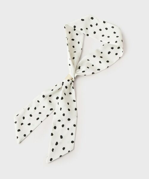 OPAQUE.CLIP / オペーク ドット クリップ バンダナ・スカーフ | 【スカーフリング付き】柄アソートスカーフ（アイボリー(004)）