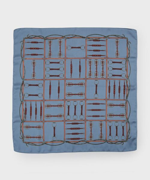 OPAQUE.CLIP / オペーク ドット クリップ バンダナ・スカーフ | 中判柄アソートスカーフ（ブルー(093)）