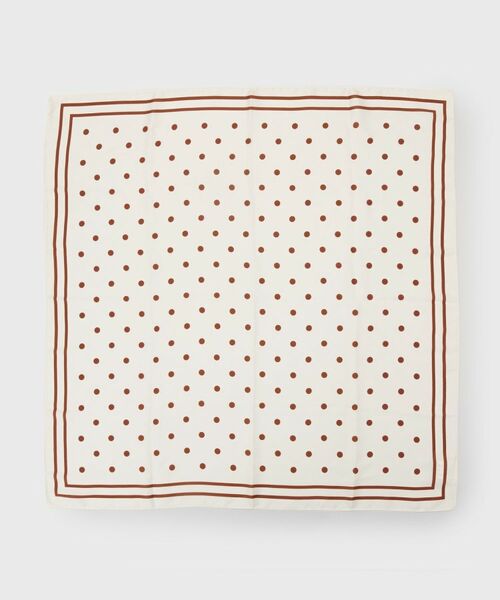 OPAQUE.CLIP / オペーク ドット クリップ バンダナ・スカーフ | 大判柄アソートスカーフ（アイボリー(004)）