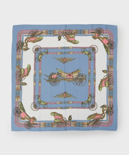 OPAQUE.CLIP / オペーク ドット クリップ バンダナ・スカーフ | 大判柄アソートスカーフ（ブルー(592)）