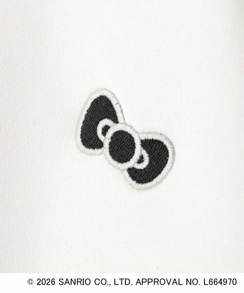 OPAQUE.CLIP / オペーク ドット クリップ スウェット | ◆【ハローキティ】ワンポイント刺しゅう入り裏毛プルオーバー | 詳細6