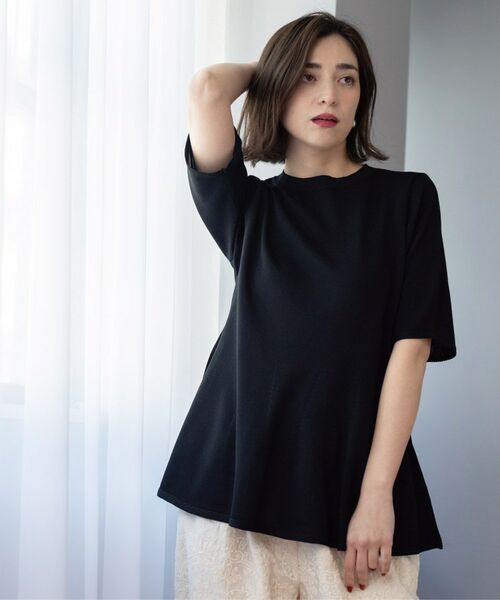 OPAQUE.CLIP / オペーク ドット クリップ ニット・セーター | 配色ライン ペプラムニット | 詳細19