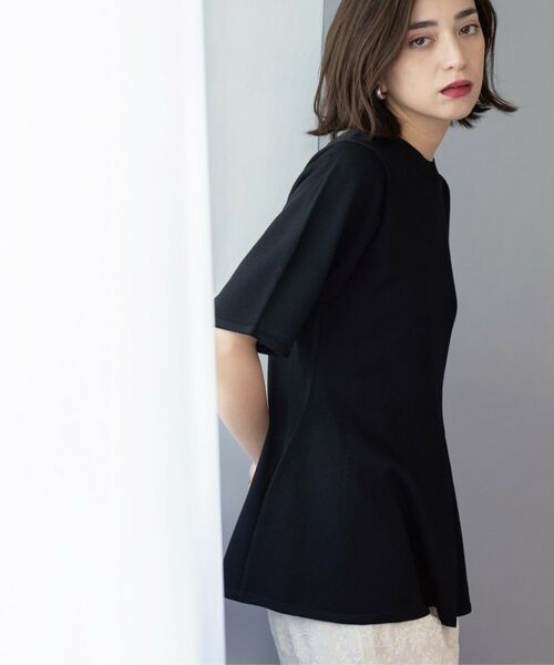 OPAQUE.CLIP / オペーク ドット クリップ ニット・セーター | 配色ライン ペプラムニット | 詳細22