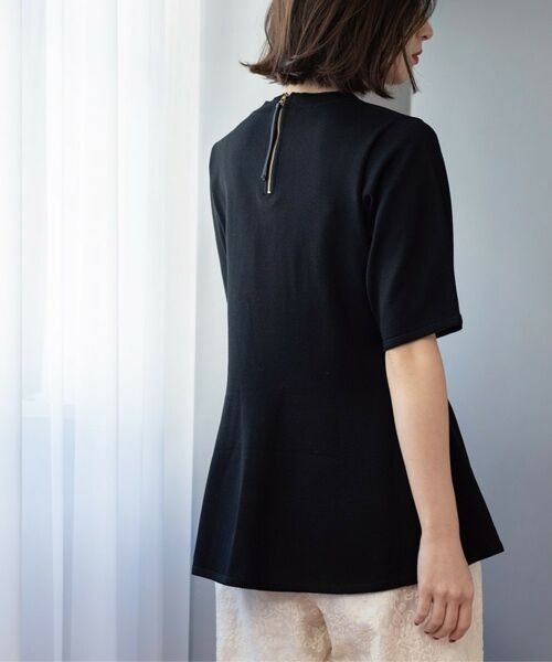 OPAQUE.CLIP / オペーク ドット クリップ ニット・セーター | 配色ライン ペプラムニット | 詳細23