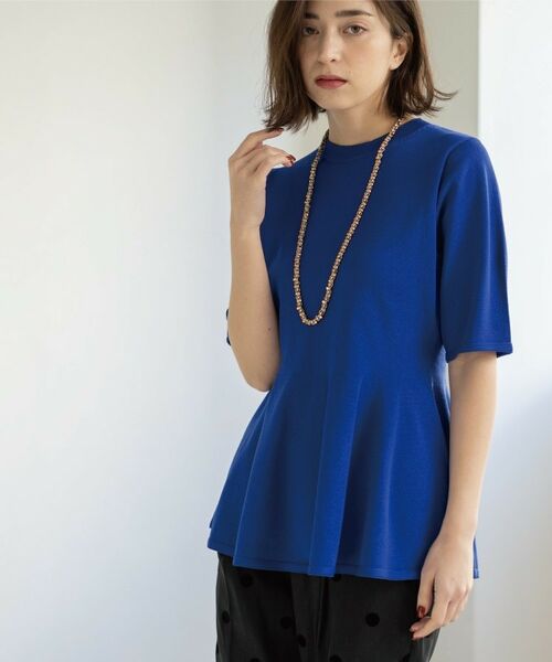 OPAQUE.CLIP / オペーク ドット クリップ ニット・セーター | 配色ライン ペプラムニット | 詳細27