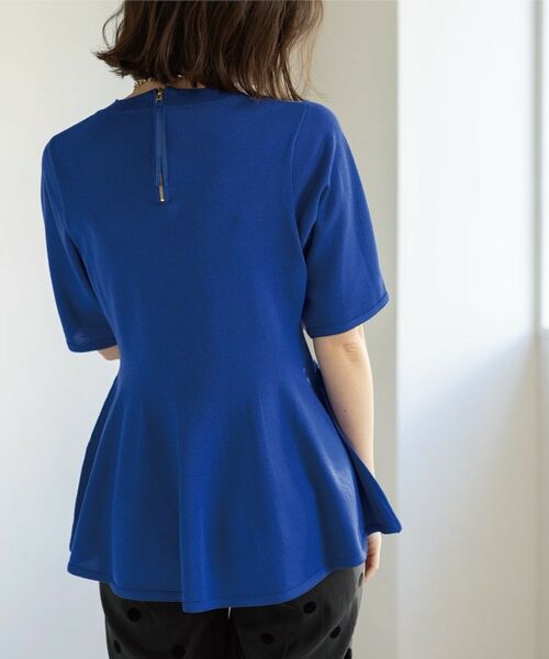 OPAQUE.CLIP / オペーク ドット クリップ ニット・セーター | 配色ライン ペプラムニット | 詳細29