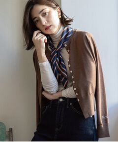 OPAQUE.CLIP / オペーク ドット クリップ カーディガン・ボレロ | 多ボタン 袖口刺繍クルーネックカーディガン