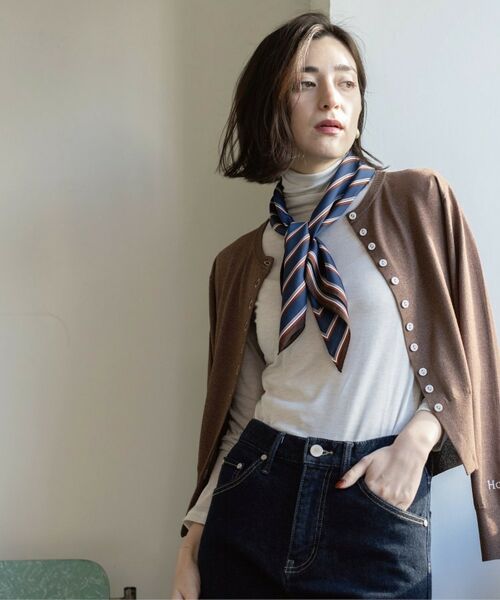 OPAQUE.CLIP / オペーク ドット クリップ カーディガン・ボレロ | 多ボタン 袖口刺繍クルーネックカーディガン | 詳細19