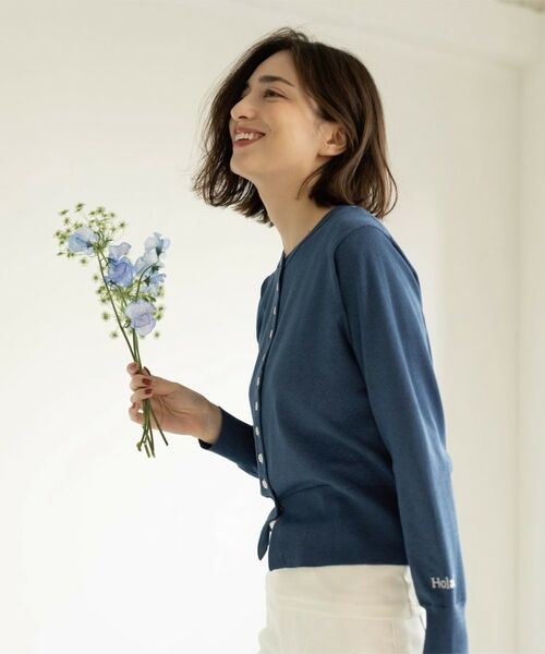 OPAQUE.CLIP / オペーク ドット クリップ カーディガン・ボレロ | 多ボタン 袖口刺繍クルーネックカーディガン | 詳細25