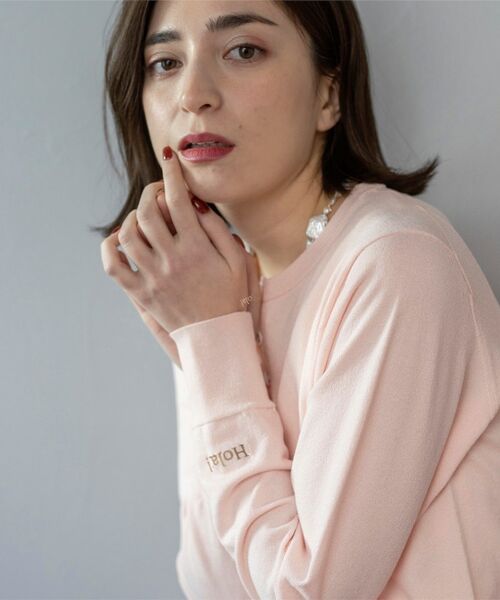 OPAQUE.CLIP / オペーク ドット クリップ カーディガン・ボレロ | 多ボタン 袖口刺繍クルーネックカーディガン | 詳細27